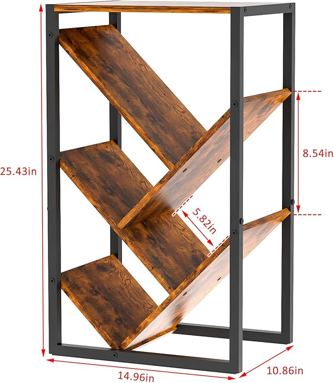 Small Bookcase - 5 Tier Tree Bookshelf