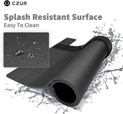 CZUR Assistive Cover 13.14-inch with Adjustable Hook&Loop Splash Resistant,PVC Material Cover for CZUR Book Scanner, Office&Home-Black