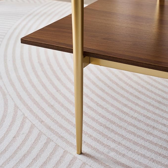 LumFurn Rectangle Coffee Table, Mid-Century Modern Design, L41 W21 x H17
