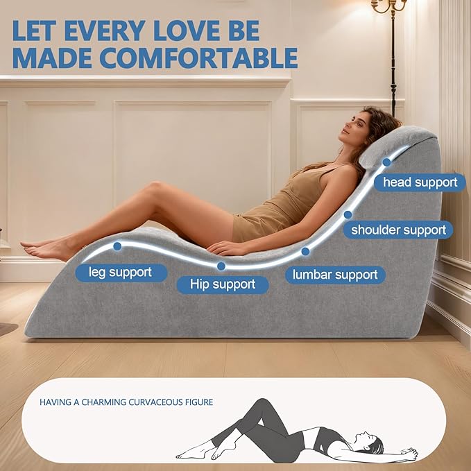 Yoga Chair Lounge for Adult, Yoga Lounge Chair，Ergonomic Chaise Lounge Chair
