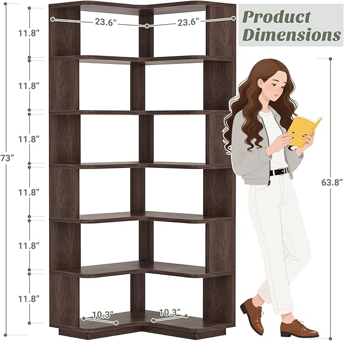 Armocity Corner Book Shelf