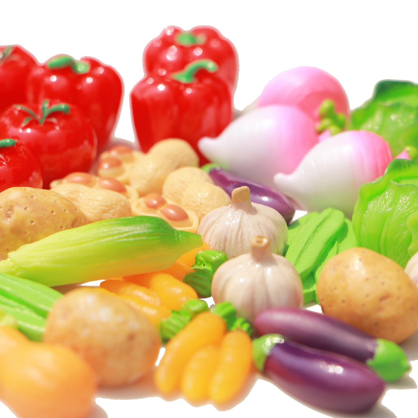 Artificial Vegetables Miniatur Garden Figurines Decor Room Ornament for DIY Craft Table Accessories Corn Tomatoes Potatoes Pumpkins