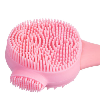Silicone Facial Cleansing Brush 3 Pack, Beomeen 4 in 1 Handheld Face Scrubber for Deep Gentle Exfoliating, Double-Ended Face Wash Scrub Brush for Face Skincare and Massage (Green)