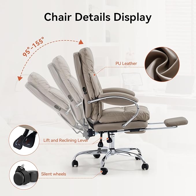 LEAGOO Heated and Massage Office Chairs