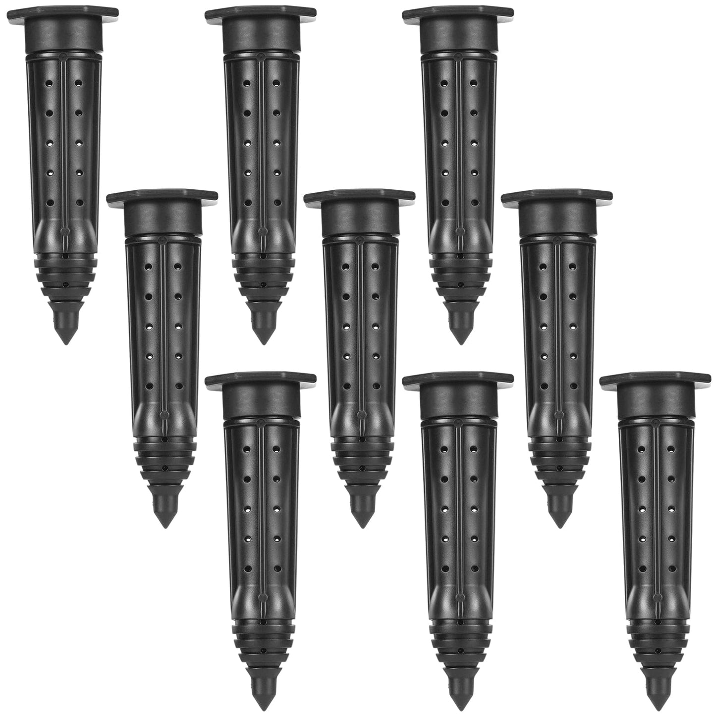 Briwooody 9 Pack Garden Watering Stake Large UV-Protected ABS Plastic Deep Root Irrigation Spike for Trees, Shrubs, Bushes, Shrubs, Flowers, Fruits, Vegetables, Potted Plants (8 Inch)