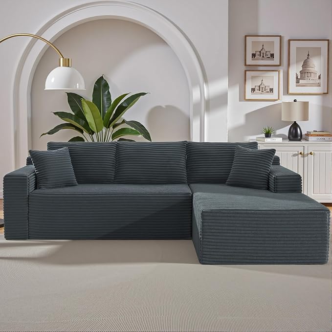 105 Inch Cloud Sectional Couch, Modern Modular Sectional Sofa