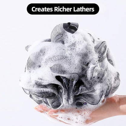Fu Store Loofah Sponge Shower Loofahs 70g Bath Sponges Mesh Balls 4 Colors Body Scrubber Exfoliator Wash Back Scrubber Bathroom Men Women Scrubbers Cleaning Bathing Accessories