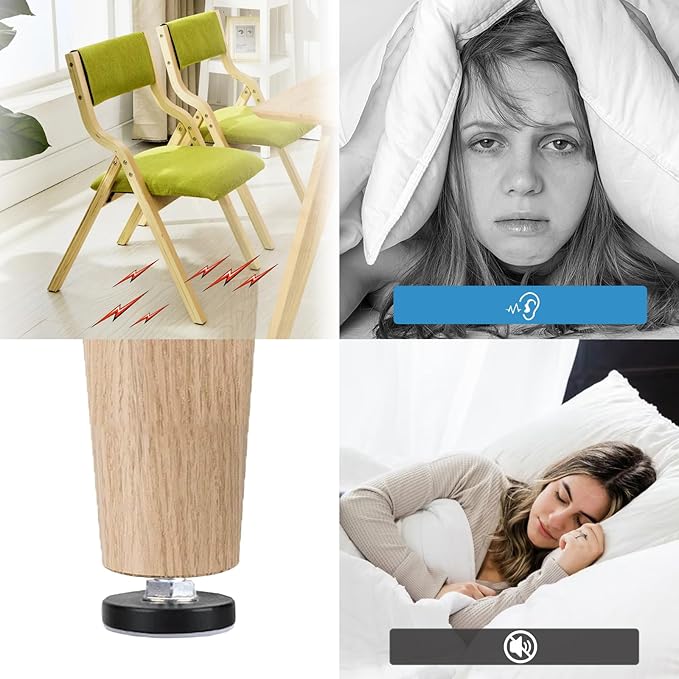 WAFJAMF M8 Thread Leveling Feet PTFE Bottom, Adjustable Furniture Feet Threaded