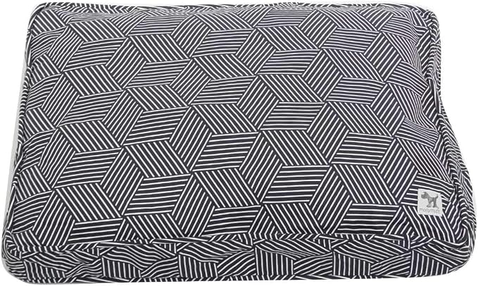 Molly Mutt Dog Crate Pad Cover, 100% Cotton Canvas Cover for Dog or Puppy Crate Bed, Durable, Washable, and Free of Harmful Chemicals, Pre-Shrunk, 24"x18"x2.5", Rough Gem