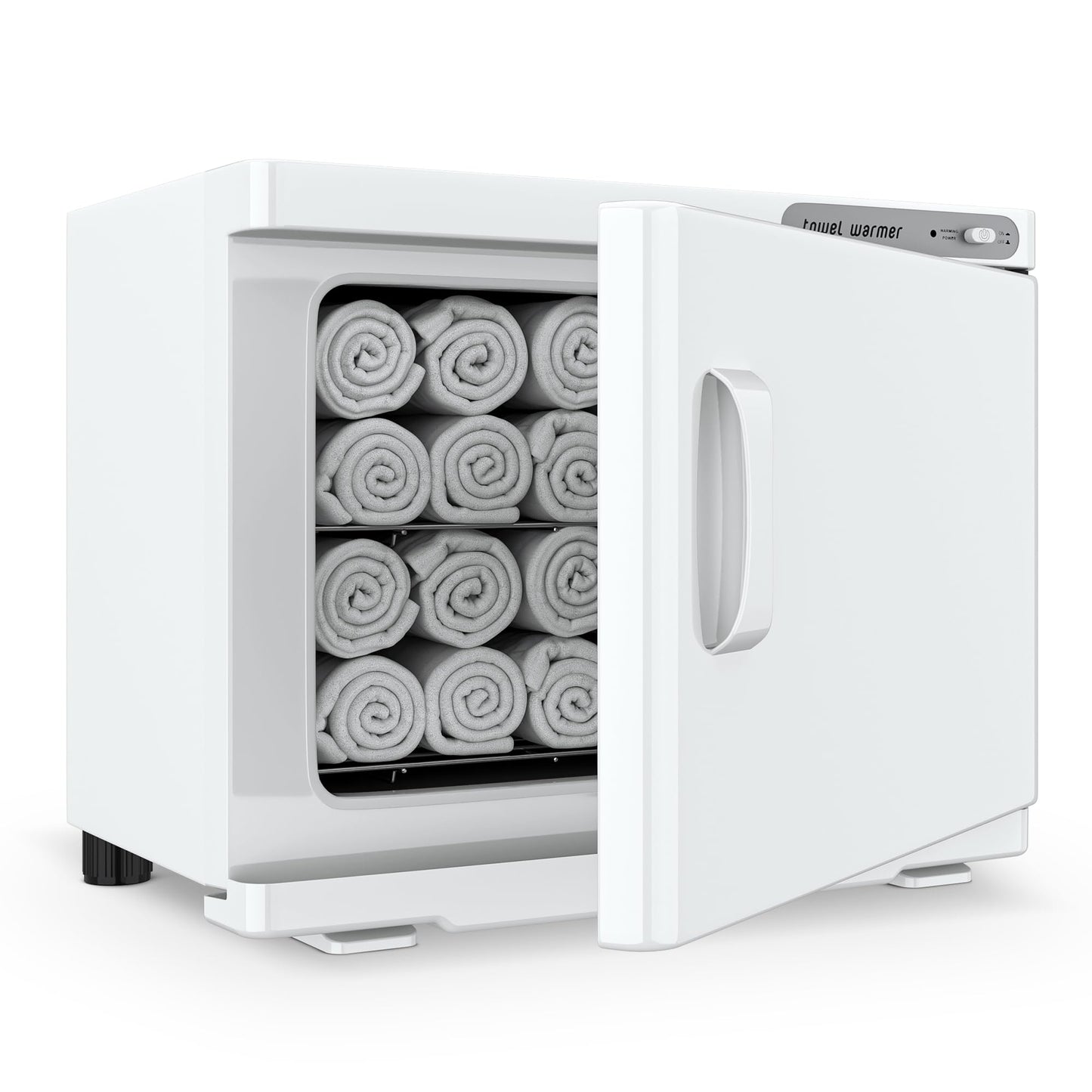 Towel Warmer, 23L Towel Warmer Cabinet Can Hold 32 Wet Facial Towels,Hot Towel Warmer Use for Spa, Hair Beauty, Salon - Black