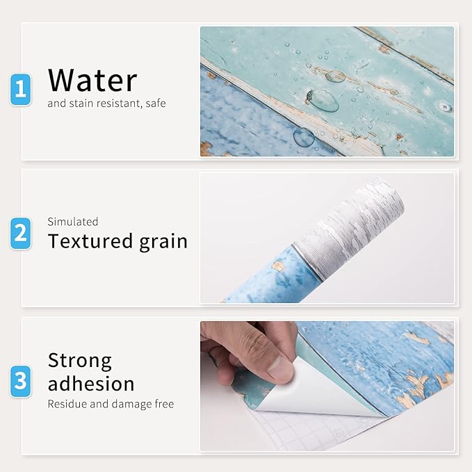 Art3d 17.7"x78.7" Peel and Stick Wallpaper