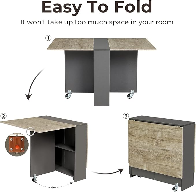 Tiptiper Folding Dining Table