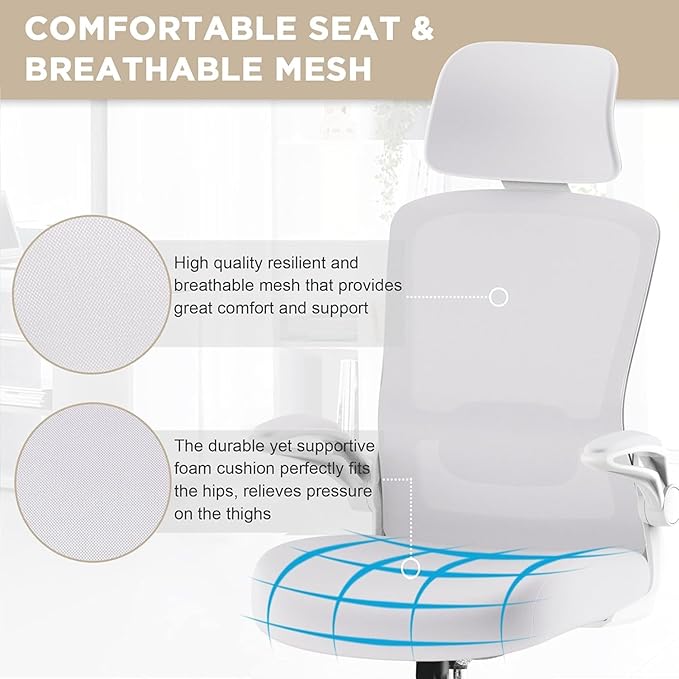 Mimoglad Office Chair, High Back Ergonomic Desk Chair
