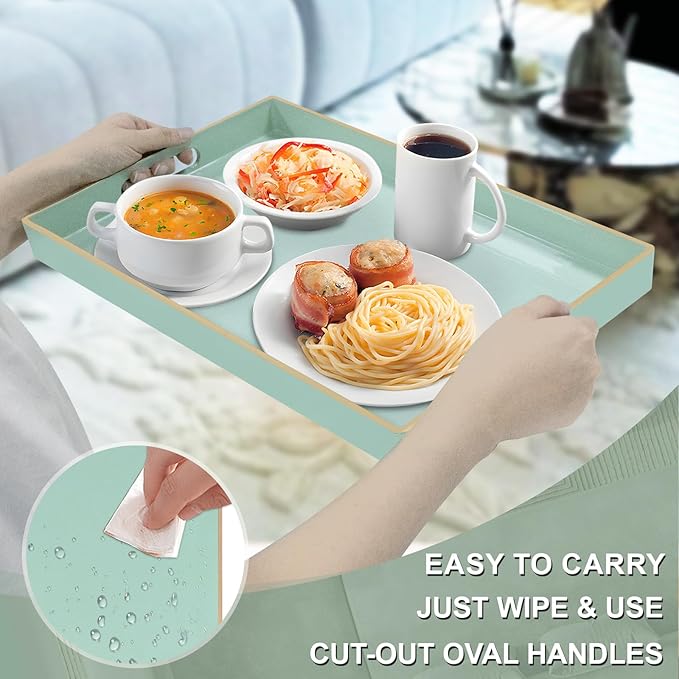 MAONAME Mint Green Serving Tray