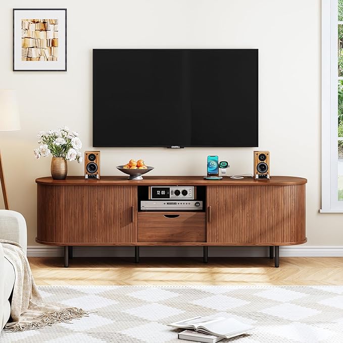 ONBRILL 69" TV Stand with Power Outlet