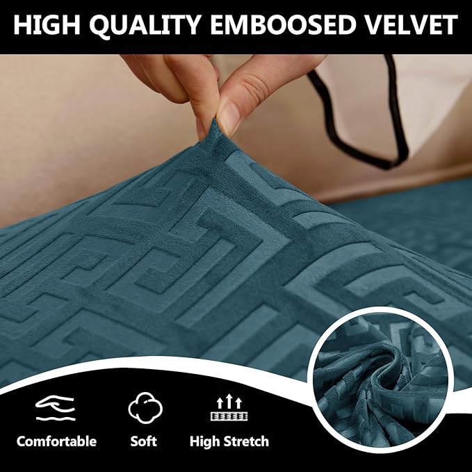 UNBBRRL 10 Pieces Stretch Sofa Cushion Covers