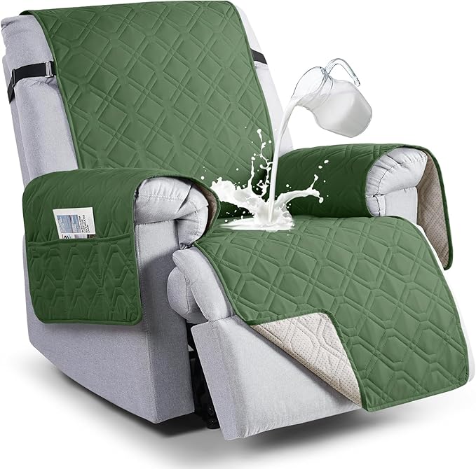 VANSOFY 100% Waterproof Recliner Chair Covers, Recliner Cover Non-Slip Dog