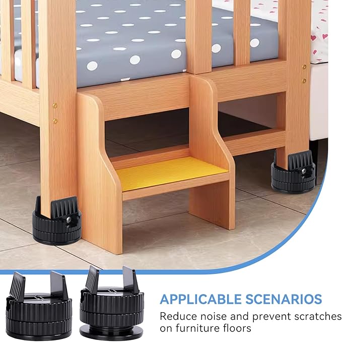 4 Pack Heavy Duty Bed Risers