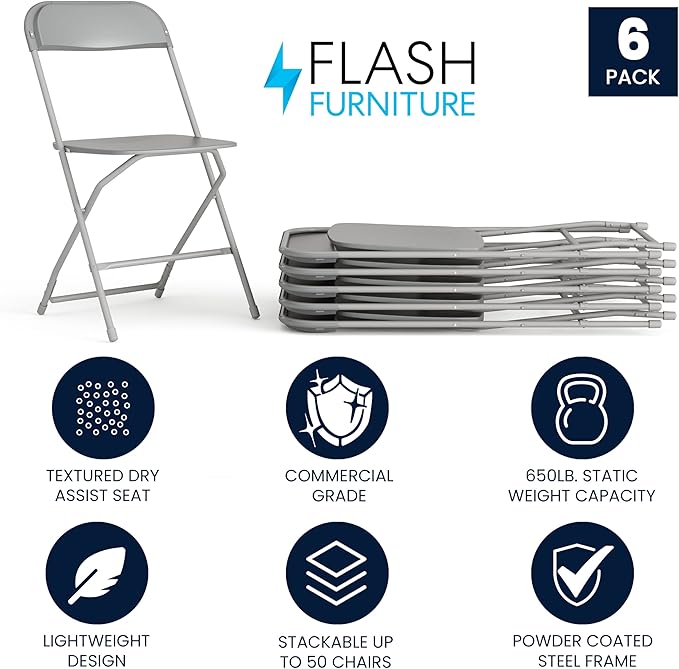 Flash Furniture Hercules Series Plastic Folding Chair
