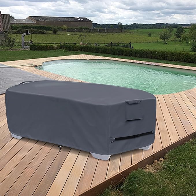 Outdoor Chaise Lounge Cover for 4-6 Stackable Patio Chaise Lounge Chairs