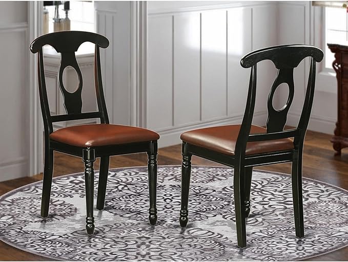 East West Furniture KEC-BLK-LC Kenley Dining Room Chairs