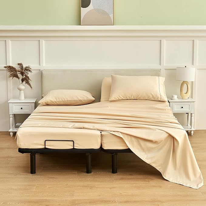 Kingnex Split California King Sheets Set