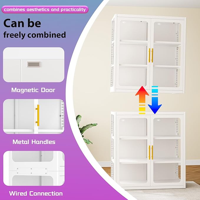 PAOFIN 34" Display Cabinet