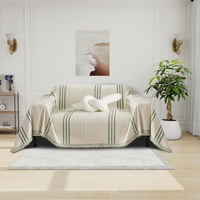 DREAMINGO Armchair Cover Washable Chenille Sofa Protector