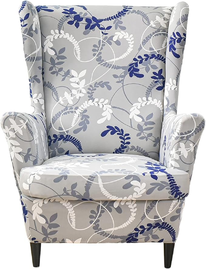 KRFOONN Wingback Chair Covers Slipcovers 2 Piece Stretch Wing Chair Covers