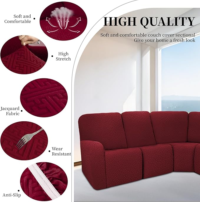 100% Waterproof Sectional Recliner Couch Covers