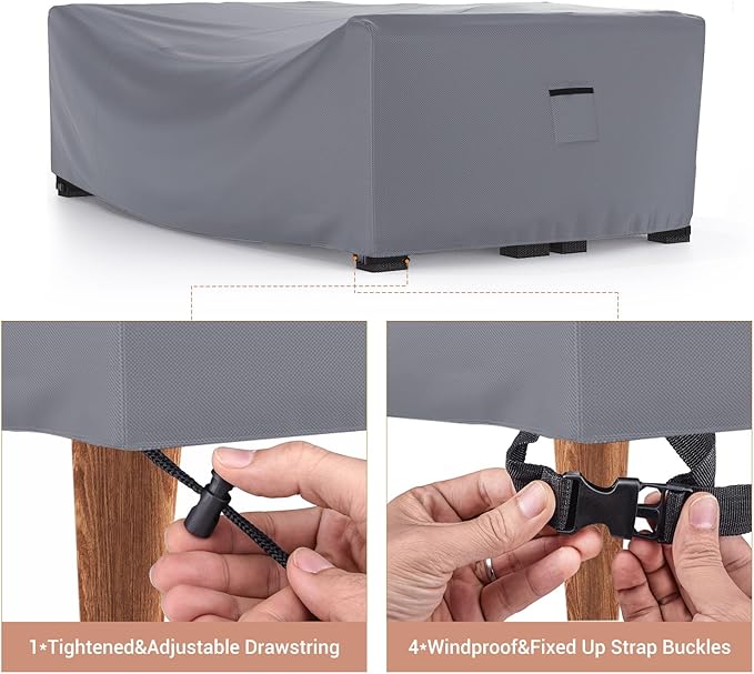 Mrrihand Heavy Duty Patio Furniture Covers, Outdoor Furniture Covers Waterproof