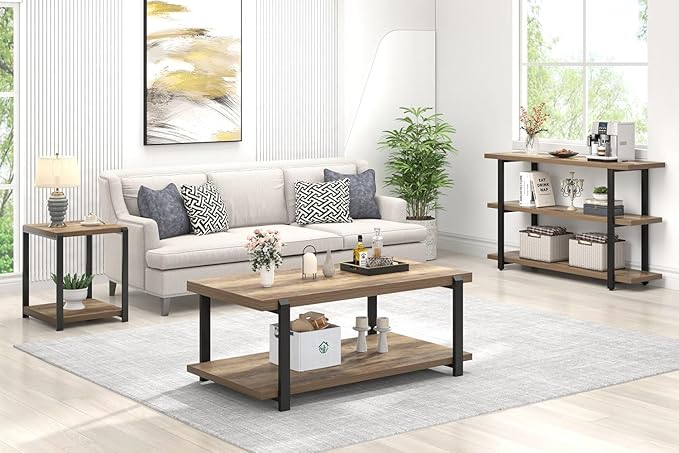 FOLUBAN Industrial Coffee Table