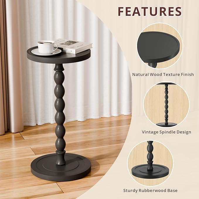 Small Side Table, Rubberwood‌ Drink Table