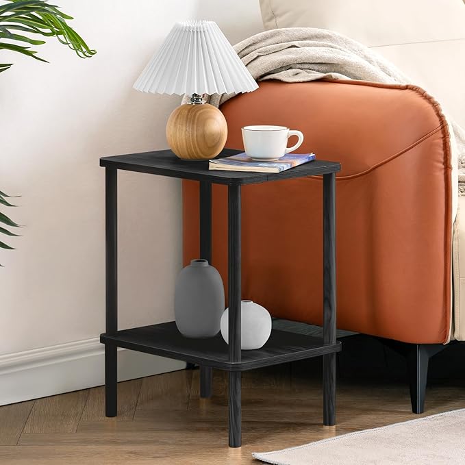 Apicizon 2 Tier End Table Set of 2, Small Side Table