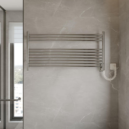 HEATGENE Towel Warmer Wall-Mounted Hardwired Heated Towel Rack Hot Towel Bar Brushed