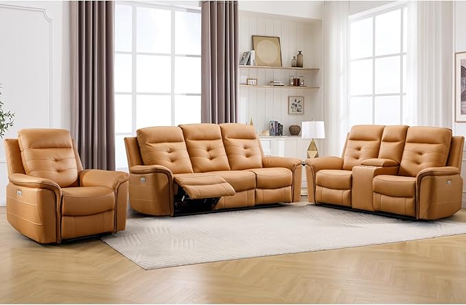 ANJ 3-Piece Power Recliner Sofa Set