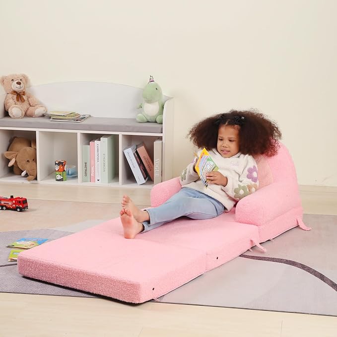 MOMCAYWEX Kids Sofa, Sherpa Couch