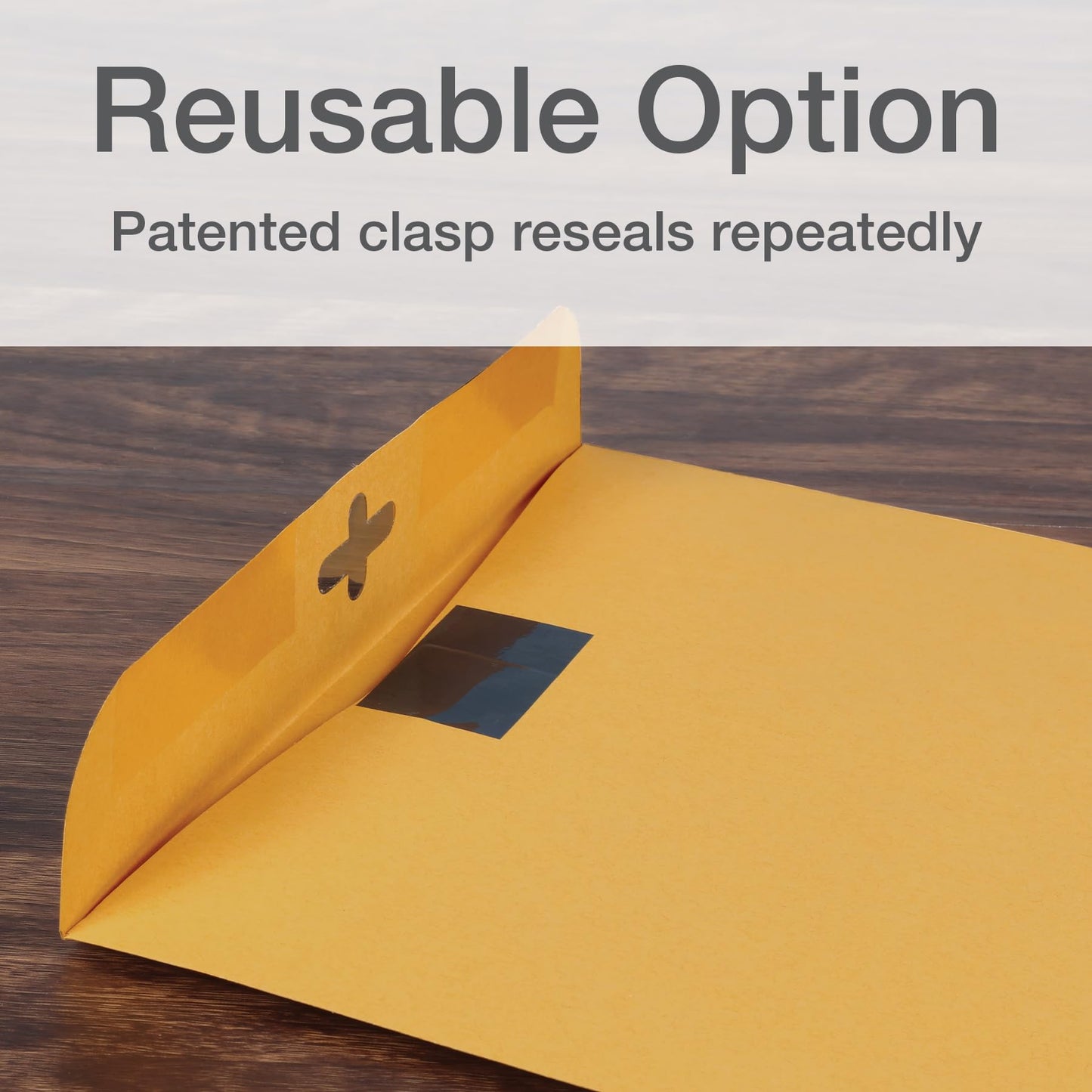 Quality Park 10 x 13 Clasp Envelopes, 100 Pack, Document Envelopes with Redi-Tac Closure and Gummed Flap, Heavyweight 28 lb Paper with Double Prong Clasp, for Mailing and Storage, Brown Kraft