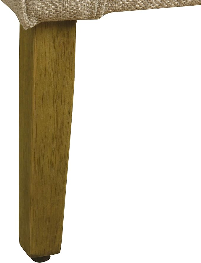 HomePop Barrel Shaped Accent Chair, Light Brown