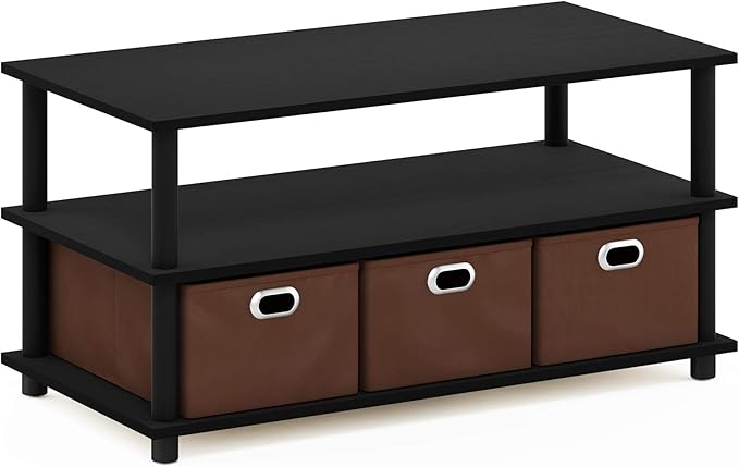 FURINNO Turn-N-Tube Coffee Table, 31.22D x 15.5W x 15.8H in