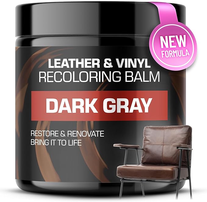 FORTIVO Leather Recoloring Balm, Color Restorer, Scratch Remover, Couch Paint