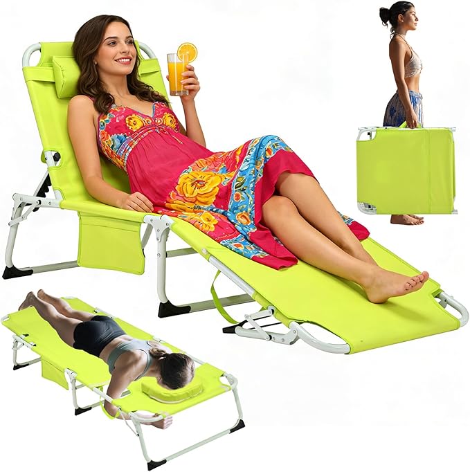 3-in-1 Heavy Duty Tanning Chair