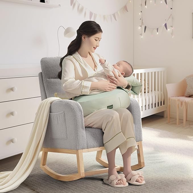 GAOMON Rocking Chair Glider for Nursery, Comfy Rocker Nursery