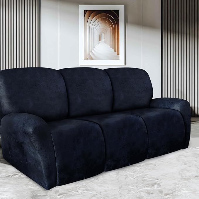 ANARACHON Recliner Couch Cover Leather Look Recliner Sofa Covers