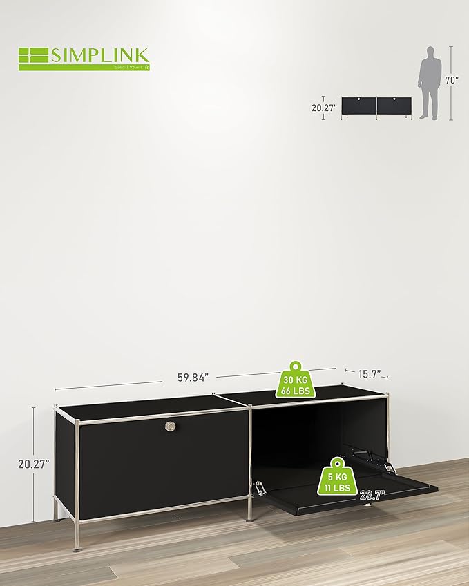 Metal Low Board Storage Cabinet