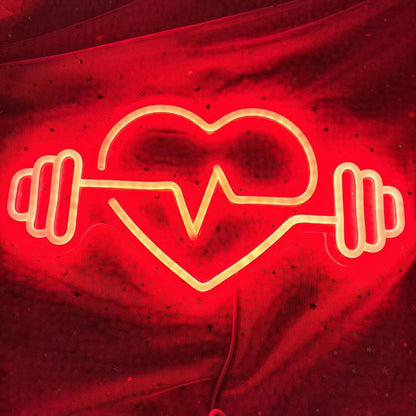 GYM neon sign Dumbbell neon light,Fitness Neon Sign Gym Wall Sign Gym Open Wall Art Decor Gift for Her, Christmas Gift, Bedroom Neon Sign