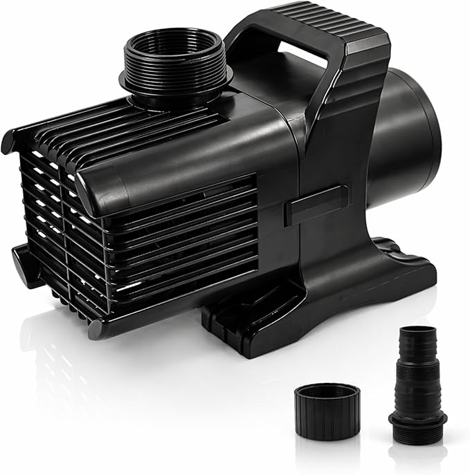 HALF OFF PONDS Submersible Water Pump, 14,800 GPH Pond Pump with 100FT Power Cord and 35.5FT Max Head, 1,100W Ultra Quiet Energy Efficient Pump for Koi Pond, Fountain, Waterfall, Water Garden, Skimmer