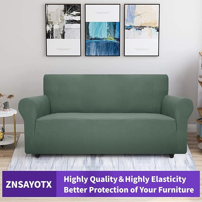 ZNSAYOTX Super Stretch Couch Cover Universal Sofa Covers