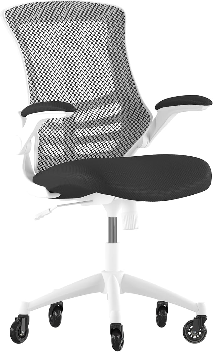 Flash Furniture Kelista Mid-Back Black Mesh Swivel Ergonomic Task Office Chair