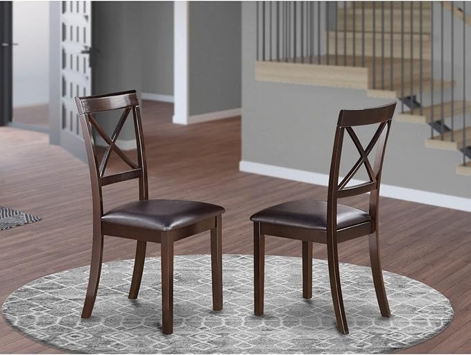 East West Furniture BOC-CAP-LC Boston Dining Chairs